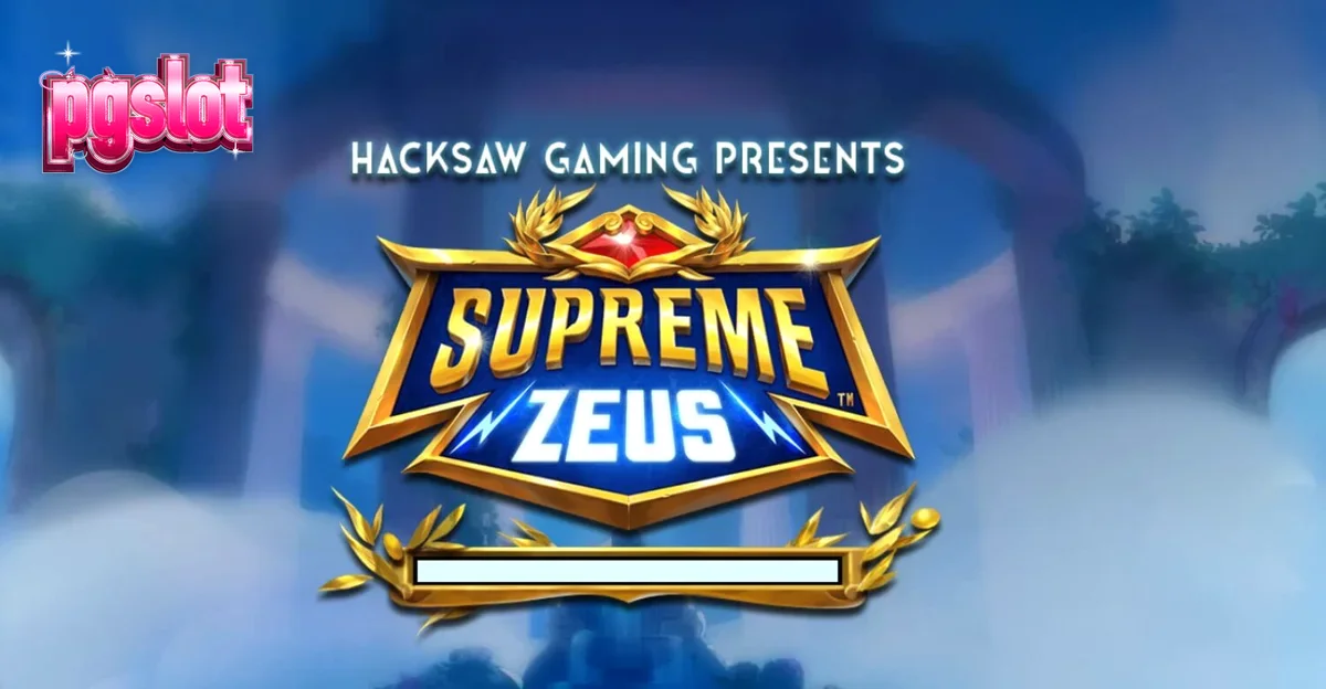 Tampilan visual slot Supreme Zeus dengan latar belakang Olympus yang megah
